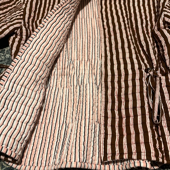 Proche quilted reversible anorak jacket with waist ties - Picture 3 of 7